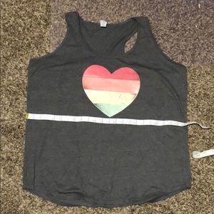 Brand new 2XL heart tank from Zulily